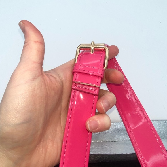 Juicy Couture Nailed it Tote Crossbody Bag and Wallet Hot Pink - Picture 10 of 12